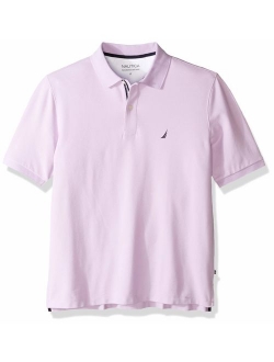 Men's Big and Tall Classic Fit Short Sleeve Solid Performance Deck Polo Shirt