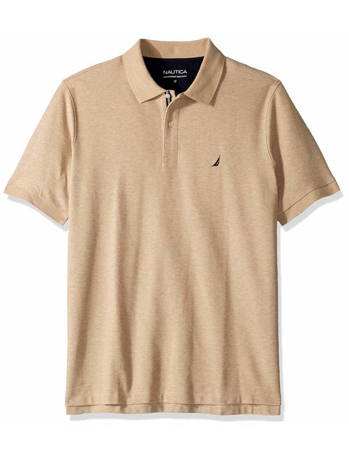 Nautica Men's Big and Tall Classic Fit Short Sleeve Solid Performance Deck Polo Shirt