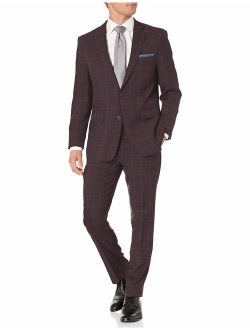 Men's Two Piece Finished Bottom Slim Fit Suit