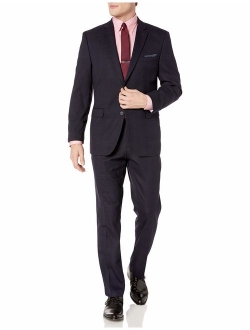 Men's Two Piece Finished Bottom Slim Fit Suit