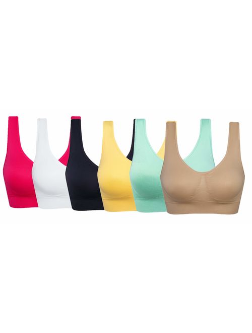 Hiking Gril Women's Comfort Workout Sports Bra Low-Impact Activity Sleep Bras