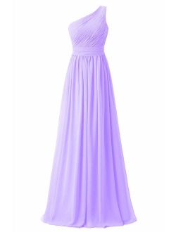 Ever Girl Women's Bridesmaid Chiffon Prom Dresses Long Evening Gowns