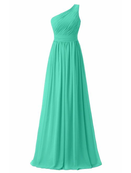 Ever Girl Women's Bridesmaid Chiffon Prom Dresses Long Evening Gowns