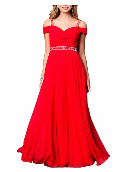 Roiii Women's Elegant Formal Bridesmaid Evening Gown Sleeveless Ruched Party Cocktail Maxi Long Dress