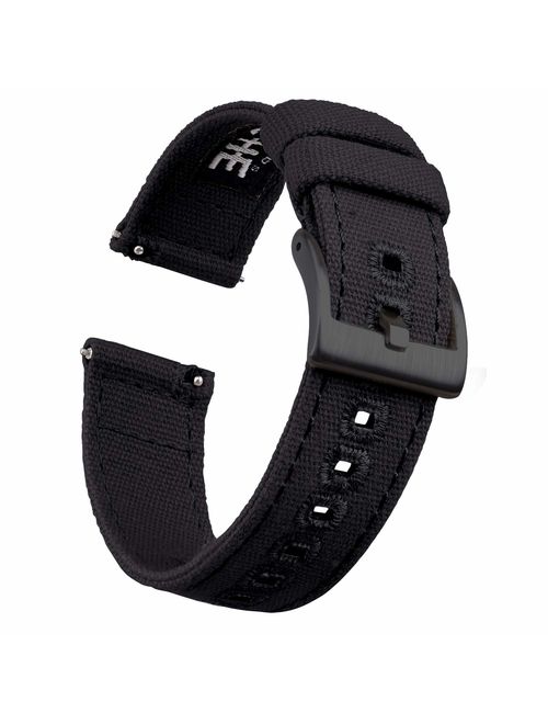 Ritche Canvas Quick Release Watch Band 18mm 20mm 22mm Replacement Watch Straps for Men Women