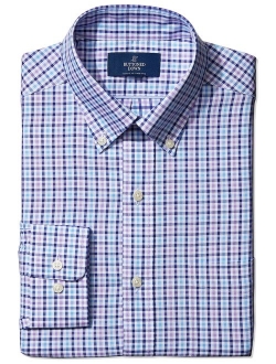 Amazon Brand - BUTTONED DOWN Men's Classic Fit Check Dress Shirt, Supima Cotton Non-Iron