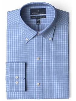 Amazon Brand - BUTTONED DOWN Men's Classic Fit Check Dress Shirt, Supima Cotton Non-Iron