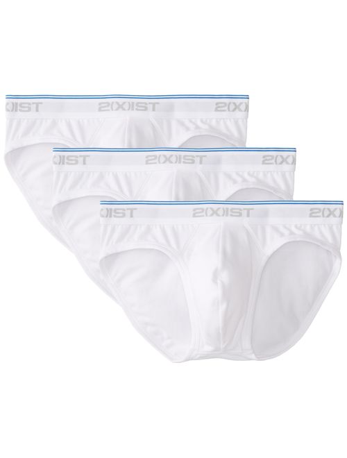 Cotton Solid Elastic Waist Stretch 3 Pack No-Show Brief, Large