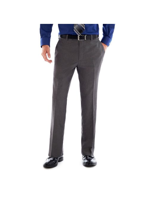 Adolfo Men's Micro Tech Slim Fit Flat Front Suit Pant