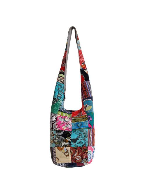 Ethnic Style Bag Lady's Everyday Crossbody Shoulder Bags Women Tourist Cotton Fabric Bag