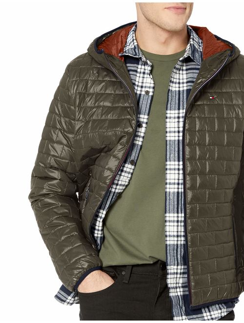 tommy hilfiger men's packable puffer jacket