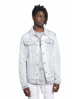 Victorious Hooded Distressed Denim Jacket