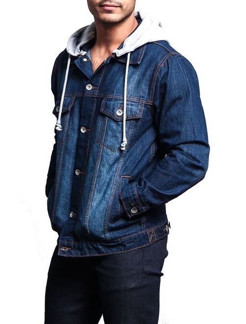 Victorious Hooded Distressed Denim Jacket