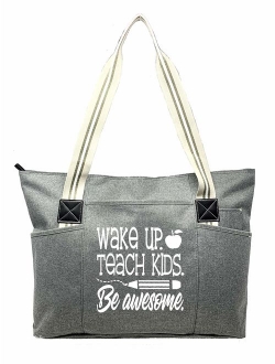 Brooke & Jess Designs Store Teacher Tote Bag for Work - Teacher Gifts for Women, Teacher Bag Best Teacher Appreciation Day Gift