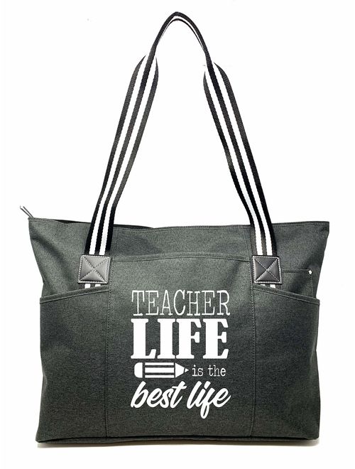 Brooke & Jess Designs Store Teacher Tote Bag for Work - Teacher Gifts for Women, Teacher Bag Best Teacher Appreciation Day Gift