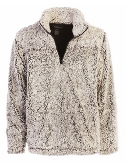 Men and Women Super Soft Sherpa 1/4 Zip Pullover Sweater