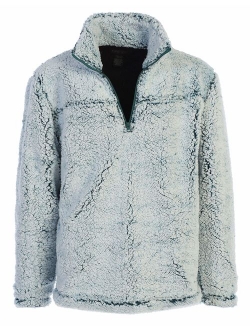 Men and Women Super Soft Sherpa 1/4 Zip Pullover Sweater