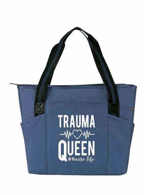 Large Nursing Zippered Tote Bags with Pockets for Nurses - Perfect for Work, Gifts for CNA, RN, Nursing Students