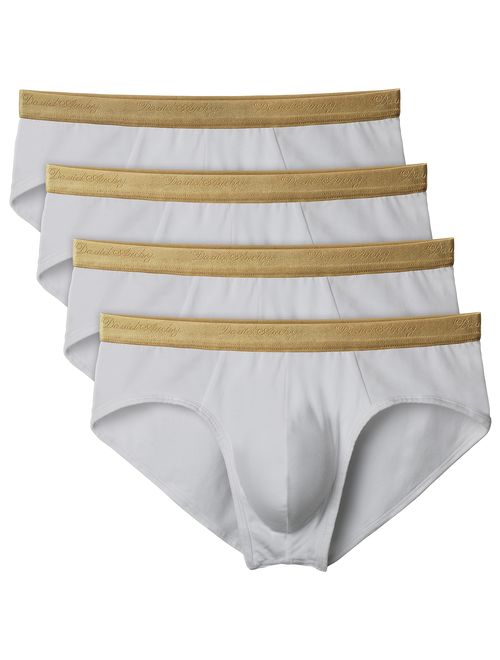 David Archy 4 Pack Men's Micro Modal Underwear Soft Comfy Briefs