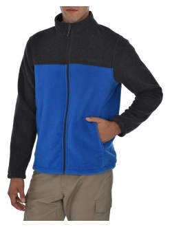 Swiss Alps Mens Full Zip Performance Polar Fleece Jacket Sweatshirt with Pockets