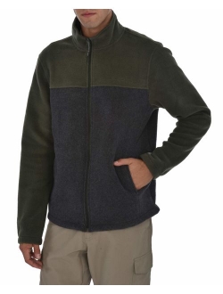 Swiss Alps Mens Full Zip Performance Polar Fleece Jacket Sweatshirt with Pockets