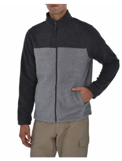 Swiss Alps Mens Full Zip Performance Polar Fleece Jacket Sweatshirt with Pockets