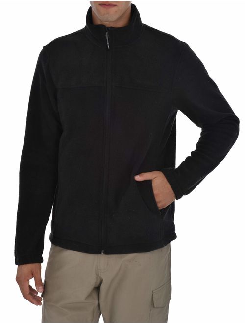 Swiss Alps Mens Full Zip Performance Polar Fleece Jacket Sweatshirt with Pockets