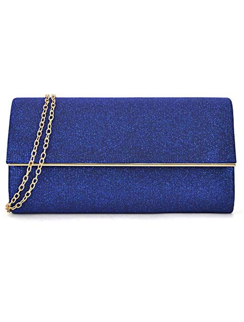 Dasein Women's Evening Bag Glitter Clutch Wedding Bridal Purse Sparkle Cocktail Party Prom Handbag