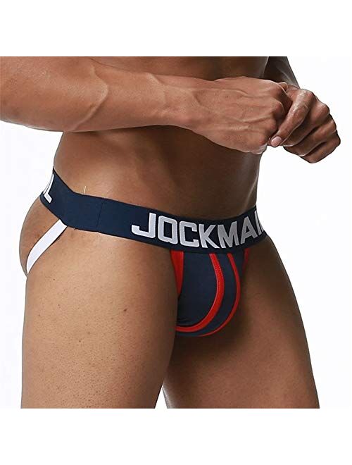 Jockmail Mens Underwear Jockstrap Bottomless Men Boxer Shorts
