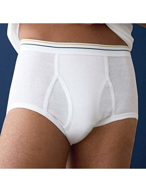 Stafford 6 Pack 100% Cotton Full-Cut Briefs White