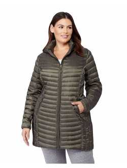 Womens Ultra-Light Down Long Packable Jacket