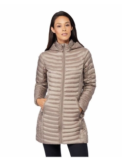 Womens Ultra-Light Down Long Packable Jacket