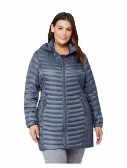 Womens Ultra-Light Down Long Packable Jacket