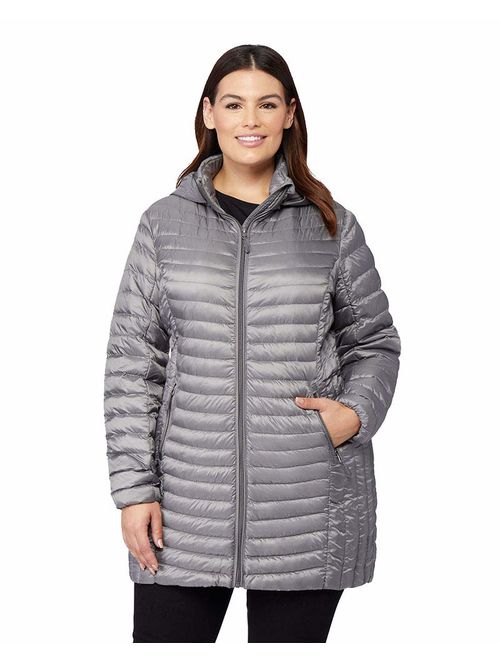 32 DEGREES Womens Ultra-Light Down Long Packable Jacket