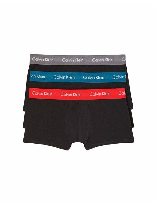 Calvin Klein Men's Cotton Stretch Multipack Low Rise Trunks