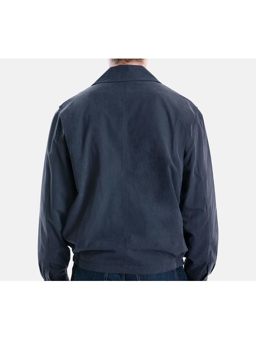 London Fog Men's Auburn Zip-Front Golf Jacket (Regular & Big and Tall Sizes), Navy, XX-Large