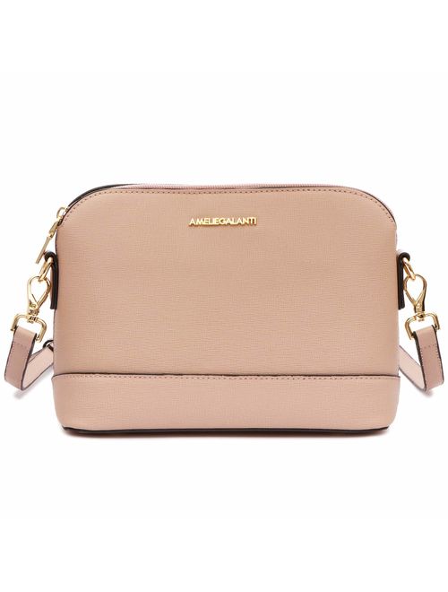 Crossbody Bags for Women, Lightweight Medium Dome Purses and Handbags with Adjustable Strap and Golden Hardwares