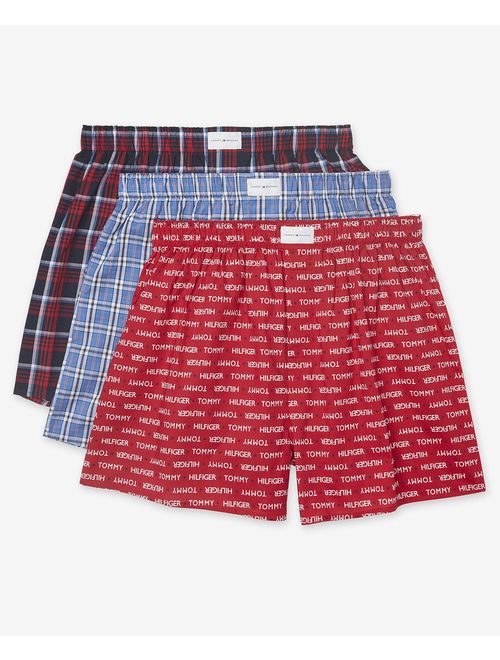 Tommy Hilfiger Men's Underwear Multipack Cotton Classics Woven Boxer