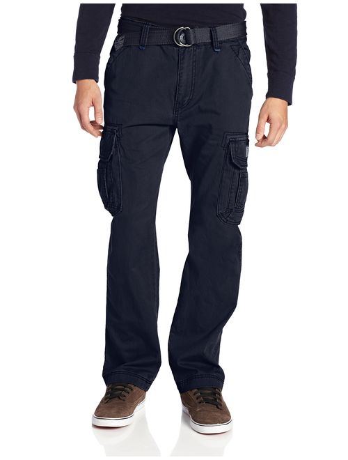 UNIONBAY Black Cotton Solid Cargo Relaxed Fit Pant