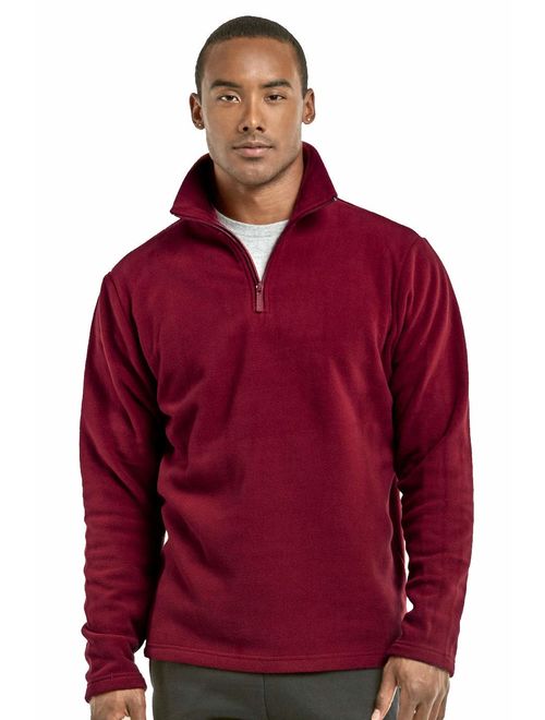 Knocker Men's Polar Fleece Quarter Zip Pullover