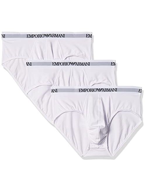 Emporio Armani Men's Cotton Briefs, 3-Pack