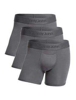 Tommy John Men's Second Skin Trunks - 3 Pack - Comfortable Breathable Soft Underwear for Men