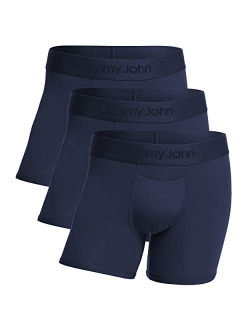 Tommy John Men's Second Skin Trunks - 3 Pack - Comfortable Breathable Soft Underwear for Men