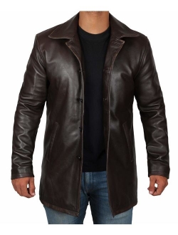 Brown Leather Jacket Men - Black Real Leather Coats for Men