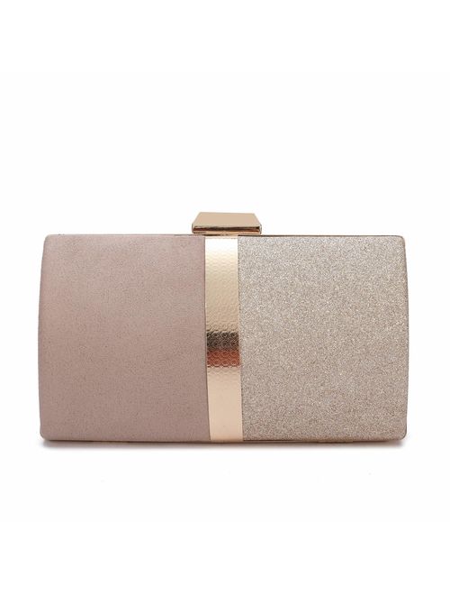 CARIEDO Evening Clutch for Women, Evening Bag Crossbody Bag Wedding Bridal Purse for Cocktail Party Prom