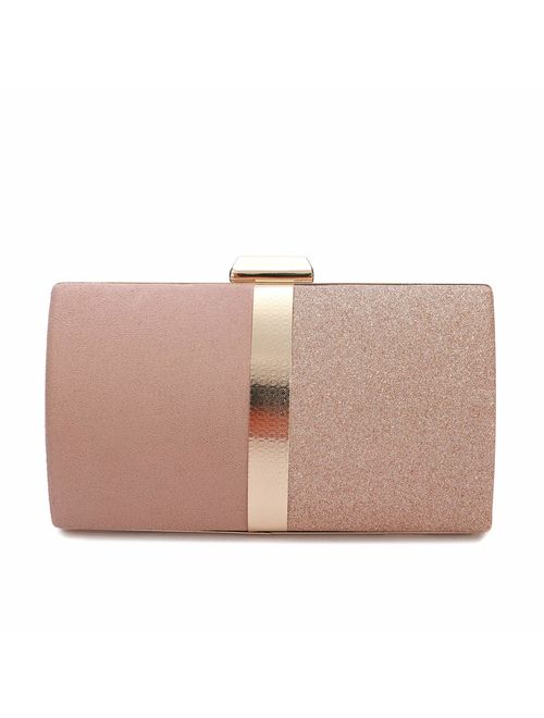 CARIEDO Evening Clutch for Women, Evening Bag Crossbody Bag Wedding Bridal Purse for Cocktail Party Prom