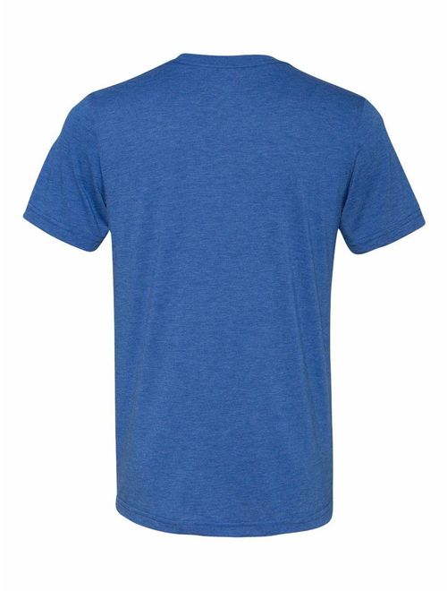 Bella Unisex Triblend Short Sleeve Tee, True Royal Triblend, 3XL