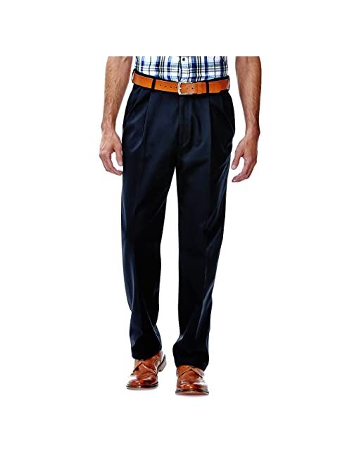 Haggar Men's Work to Weekend Classic Fit Pleat Regular and Big and Tall Sizes