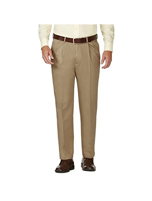 Haggar Men's Work to Weekend Classic Fit Pleat Regular and Big and Tall Sizes