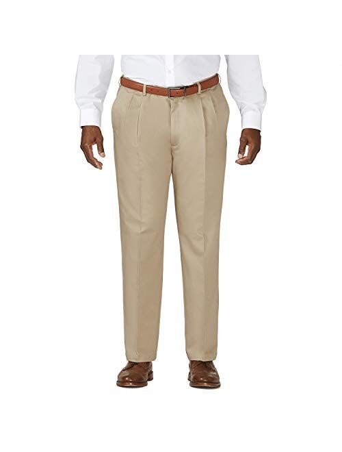 Haggar Men's Work to Weekend Classic Fit Pleat Regular and Big and Tall Sizes